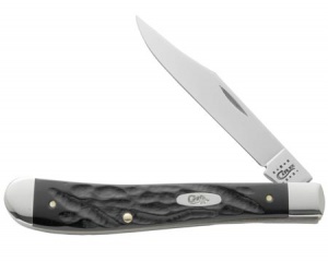 Case 61048SS Rough Black 18228 Slimline Trapper