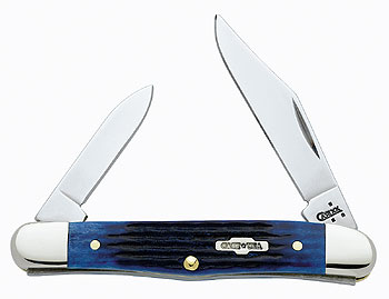 Case 208 Ss Blue Bone Half Whittle Knives 2862