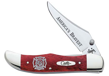 Case Old Red Bn Mid Fld Hunt Fire Knives 5466