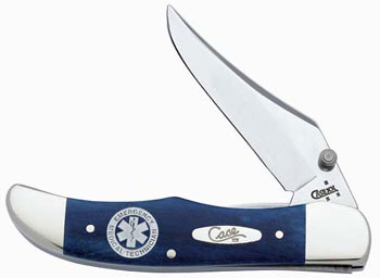 Case Mid Fld Hunter Nvy Blue Emt Knives 5467
