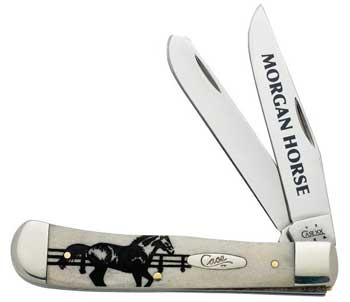 Case Image Xx Morgan Horse Trapper Knives 5688