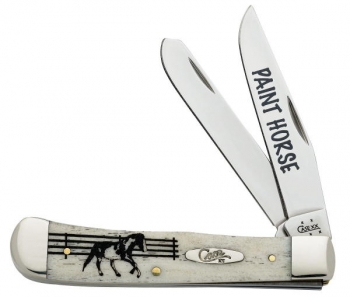 Case Image Xx Paint Horse Trapper Knives 5690