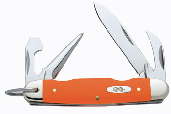 Case Jr Scout Pocket Knife Orange Handle 6228