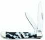 Case Ex220 Black & White Peanut Knives 6426