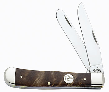 Case Du English Walnt Trapper Knives 7124