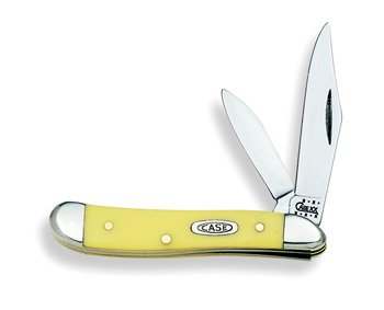 Case Yellow Synthetic Ss Peanut Knives 80030