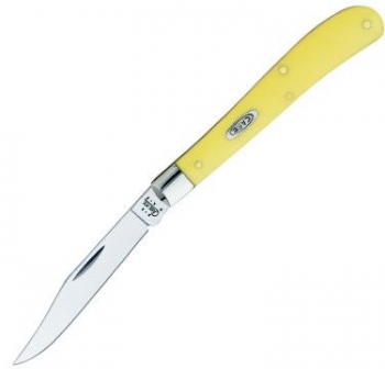 Case Yellow Syn Ss Slimline Trapper Knives 80031