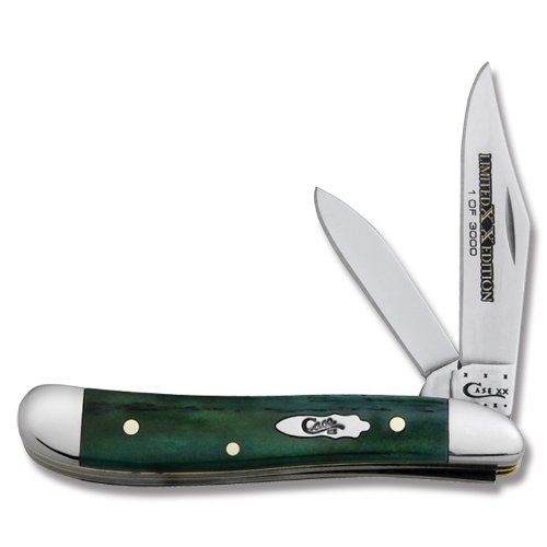 Case 11625 Moss Green Bone Peanut Knife