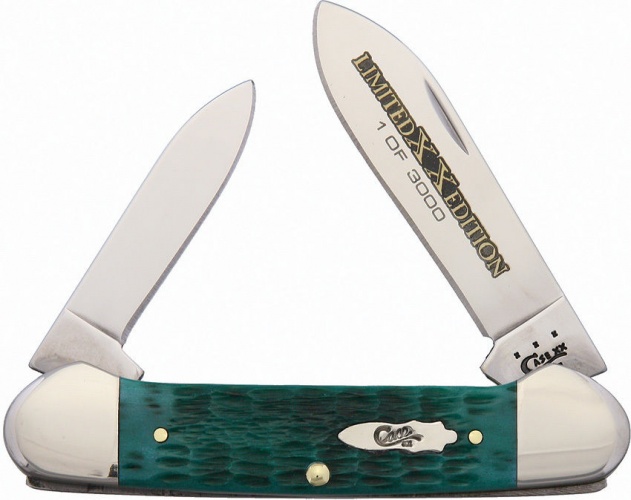 Case Lmt Ed Jade Bone Canoe knives 11666