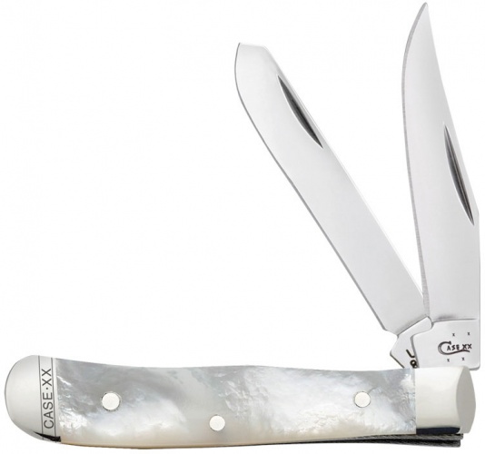 Case Mother Of Pearl Tiny Trapper knives 11938