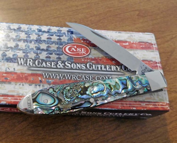 Case Abalone Tear Drop knives 12016