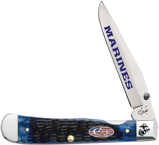 Case Usmc Navy Bl Bn Trapperlock knives 13176