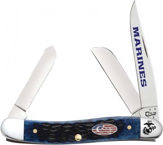 Case Usmc Navy Bl Bn Med Stockman knives 13178