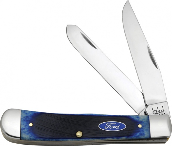 Case Ss Ford Blue Bone Trapper knives 14301