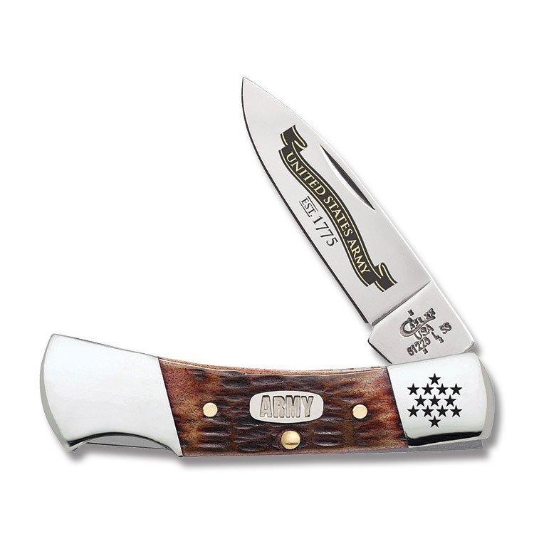 Case Armybrnt Walnut Bn Lockback knives 15028