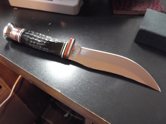 Case Buffalo Horn Hunter (bh235 Ss) W/leather Sheath knives 17915