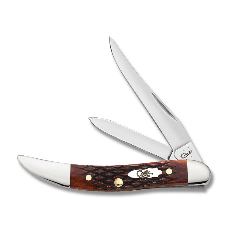 Case Chestnut Check Sm Tx Toothpick knives 26074