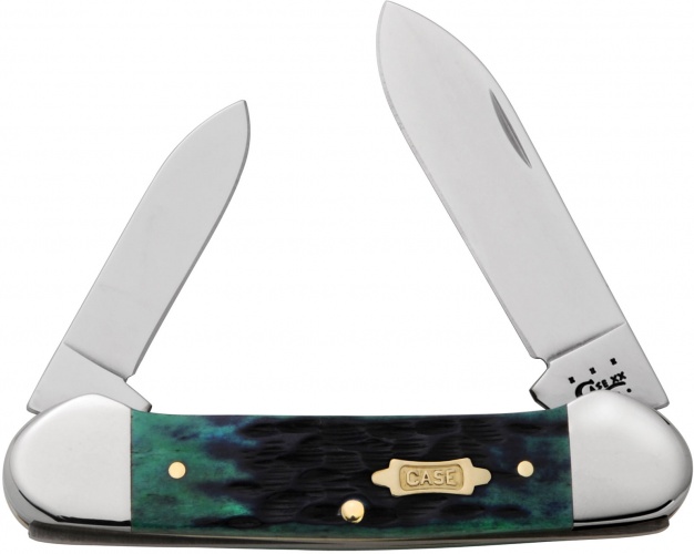 Case Jig Hunter Green Canoe knives 28313