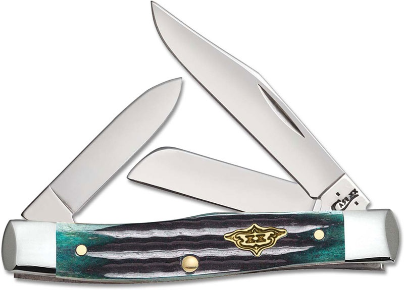 Case Hunter Grn Bn Med Stockman knives 30954
