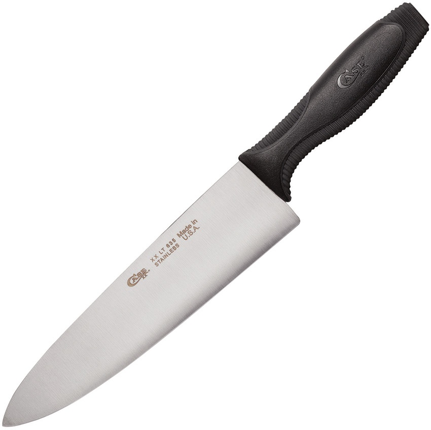 Case Household Cutlery 8inch Chef's Knife Black Synthetic (xx Lt