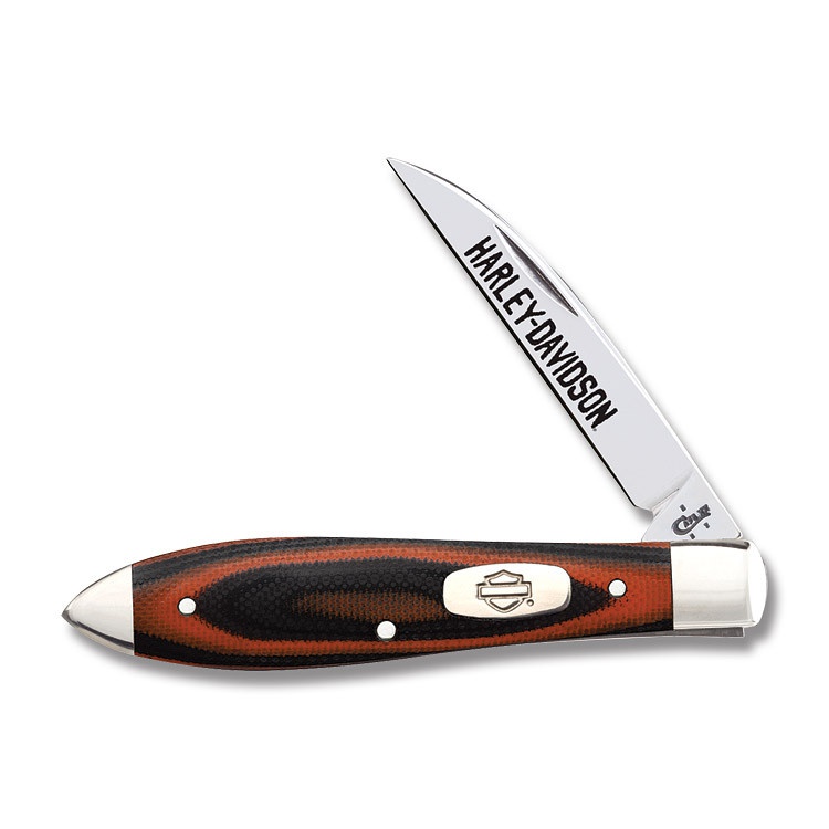 Case Hd Orange/blk G10 Tear Drop knives 52169