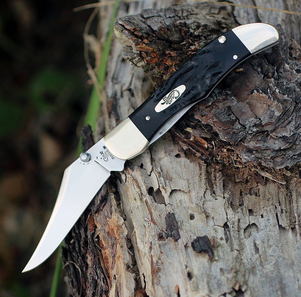 Case Kickstartâ® Assisted Opener Smooth Black Synthetic Midfolding