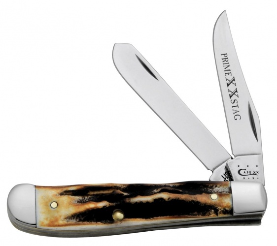 Case Xx Prime Stag Mini Trapper knives 58402
