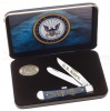 Case NAVY-SM NAVY BL BN TRAPPER - 17702