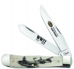 Case Image XX War Series - Smooth Natural Bone Trapper (6254 SS) - WWII - 21750