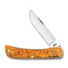 Case Carved Persimmon Orange Bone Sod Buster Jr (6137 SS) - 22083