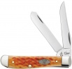 Case Pocket Worn® Whiskey Bone CV - Standard Jig Mini Trapper (6207 CV) - 23007