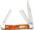 Case Orange Pearl Kirinite Medium Stockman (10318 SS) - 25901
