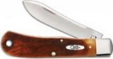 Case Sawcut Caramel Bone - BackPocket (TB61546 1/2 SS) with Lanyard Hole - 33981