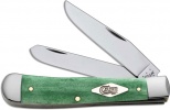 Case Painted Desert - Smooth Emerald Green Bone Trapper (6254 SS) - 63116
