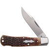 Case Case/Tony Bose Collaberation- Wilfred Lockback Hunter (TB612016 154-CM) Jigged Brown Bone - 7415