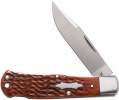 Case Case/Tony Bose Collaberation- Wilfred Lockback Hunter (TB612016 154-CM) Jigged Chestnut Bone - 7416