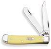 Case 029 Mini TrapperYellow Delrin Handle3207CV