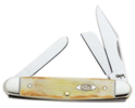 Case 5646 Medium Stockman Burnt White Jigged Bone