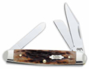 Case Brown Bone Medium Stockman Pocket Knife 8498