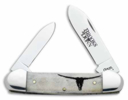Case 9617 Canoe Knife With Natural Bone Pocket