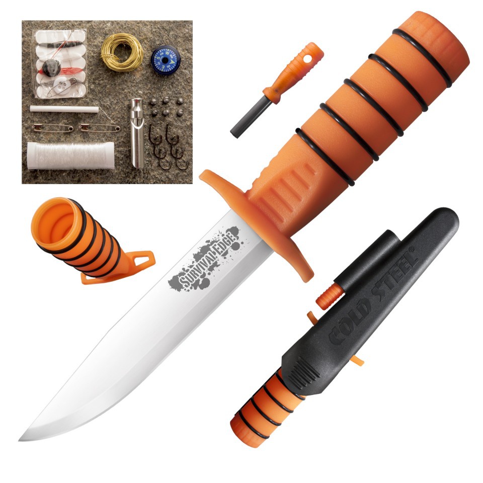 Cold Steel Survival Edge Orange knives 80PHZ