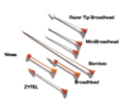 Cold Steel 40 Pack Broadhead Razor Tip Blow Darts