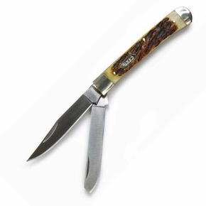 Columbia River Big Trapper 6066 Burnt Amber Clip Point