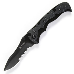 Columbia River 1093K Mini My Tighe Black Assisted Combo Knife
