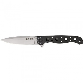 Columbia River Spear Pt Blk Hnd Beadblast Bld knives M16-01S