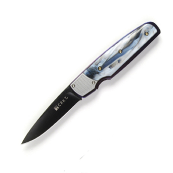 Columbia River Kommer Fulcrum Blue-Black 7404 Knife