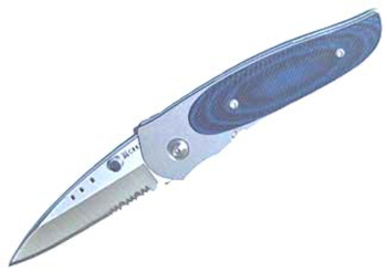 Viele Wasp 8011Serrated 287 Inch BladeG10 Scales