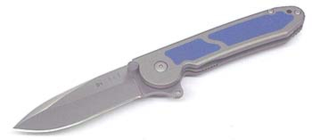 Columbia River Blue Inlay 325 Spear Point Blade M18-02B