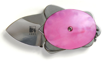 Columbia River Pink Turtle 5910P Knife 420J2-CPL