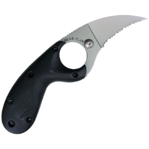 Columbia River Bear Claw-serrated-sharp Ti Knives 2515